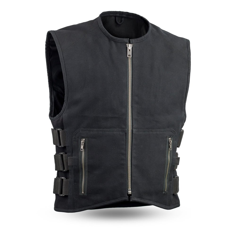 Knox - Men's Motorcycle Swat Style 20oz. Canvas Vest Garage Sale First Manufacturing Company S